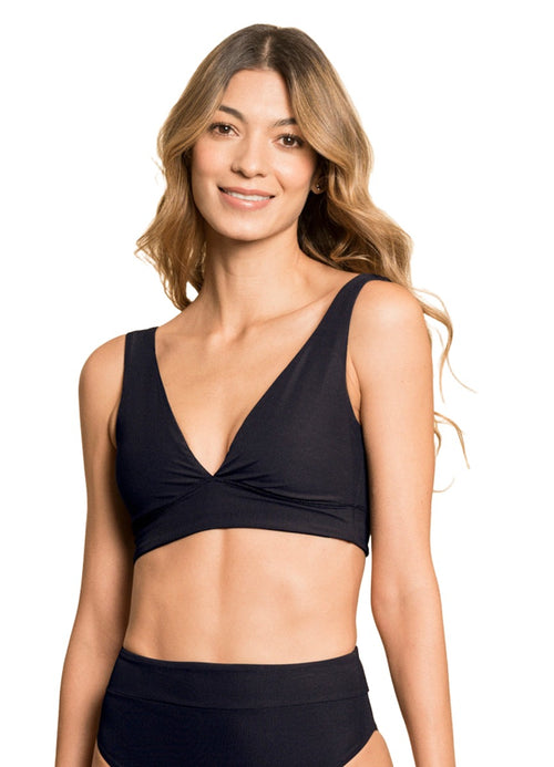 Alternative image -  Maaji Jade Black Allure Long Line Triangle Bikini Top