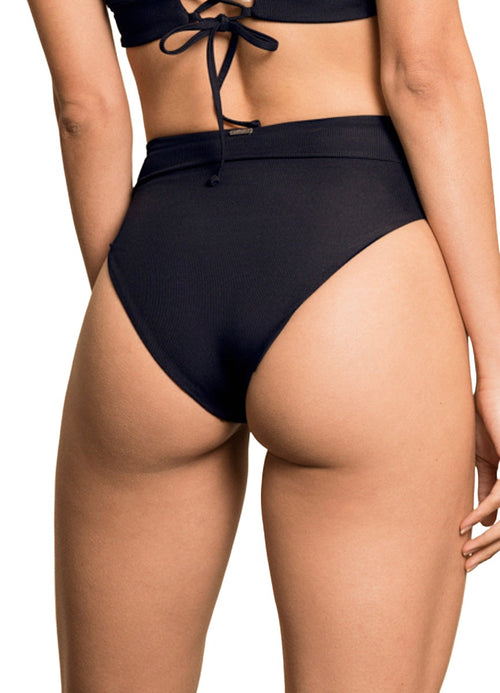 Alternative image -  Foto de Jade Black Suzy Q High Rise/High Leg Bikini Bottom by Maaji - Panties - Vestidos de Baño