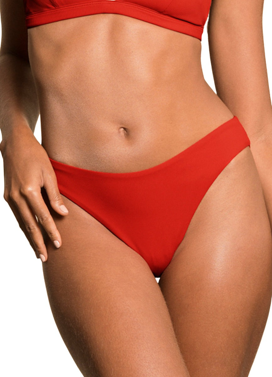 Foto de Red Camelia Sublimity Classic Bikini Bottom by Maaji - Panties - Vestidos de Baño