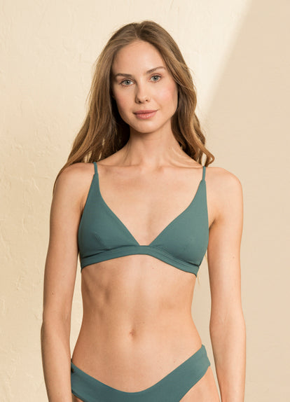  bikini top from Maaji – Eucaliyptus Green Ivy Fixed Triangle Bikini Top – Category: Apparel , Accessories Clothing Swimwear