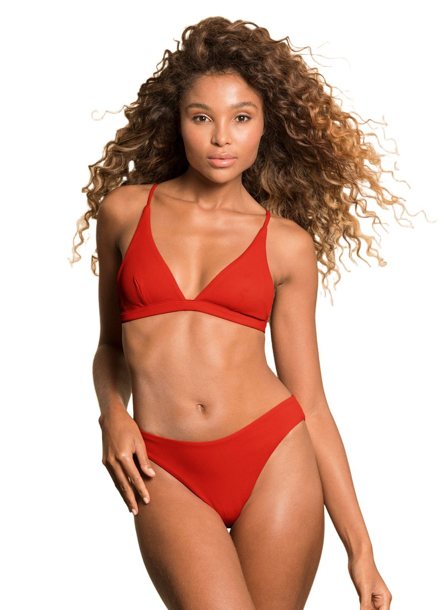 Foto de Red Camelia Sublimity Classic Bikini Bottom by Maaji - Panties - Vestidos de Baño