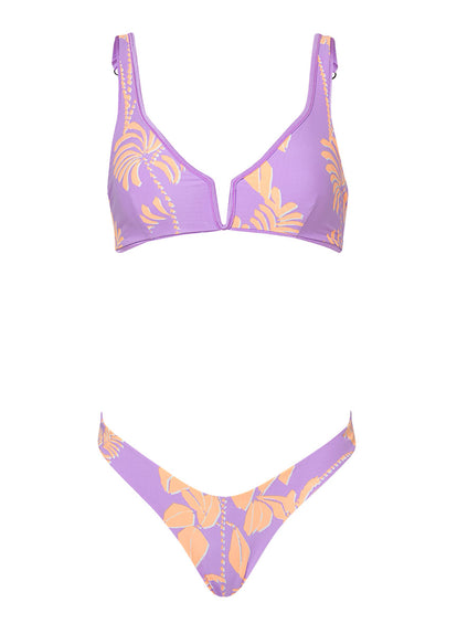 Thumbnail - Maaji Metallic Lilac Splendour Regular Rise Thin Side Bikini Bottom - 11