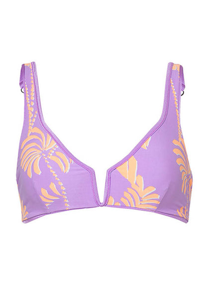 Thumbnail - Maaji Metallic Lilac Victoria V Wire Bralette Bikini Top - 9