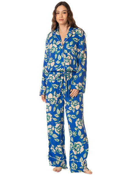 Thumbnail - Foto de Blue Dandelion Long Sleeve Pant Set by Maaji - Pantalones - Pijamas - 1