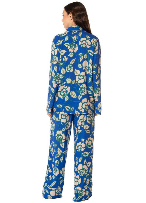 Hover image -  Foto de Blue Dandelion Long Sleeve Pant Set by Maaji - Pantalones - Pijamas
