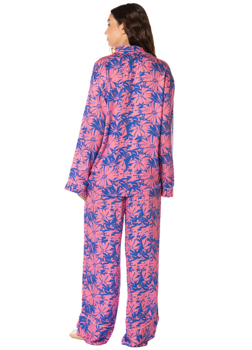Hover image -  Maaji Blue Dandelion Sets Long Sleeve Pant Set