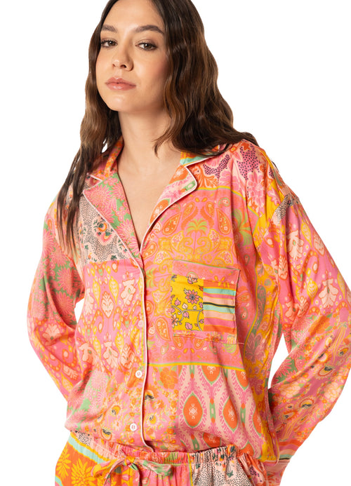 Alternative image -  Foto de Orange Dandelion Sets Long Sleeve Pant Set by Maaji - Pantalones - Pijamas