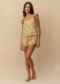 Maaji Khaki Palms Serenity Sleeveless Short Set