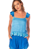 Maaji Ombre Blue Serenity Short Sleeve Short Set