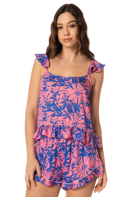 Main image -  Maaji Blue Serenity Short Sleeve Short Set