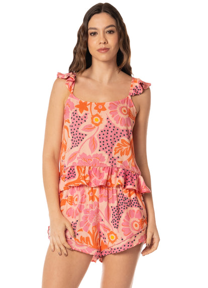 Thumbnail - Foto de Pink Serenity Short Sleeve Short Set by Maaji - Pijamas - 1
