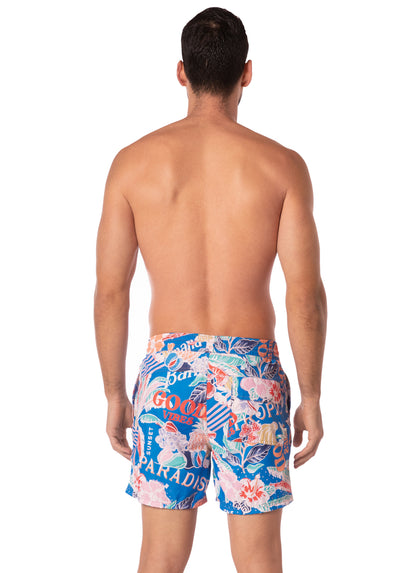 Maaji Tropical Bliss Sailor Men Trunks SM Azul