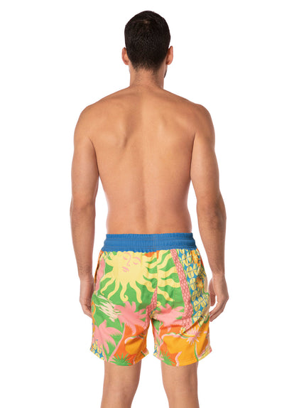 Thumbnail - Foto de Sun Flicker Sailor Sporty Shorts by Maaji - Pantalonetas - Hombres - 2
