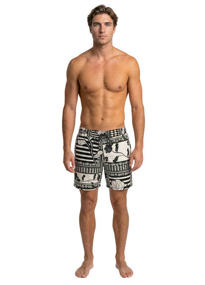  Foto de Celestial Patchwork Sailor Sporty Shorts by Maaji - Pantalonetas - Hombres