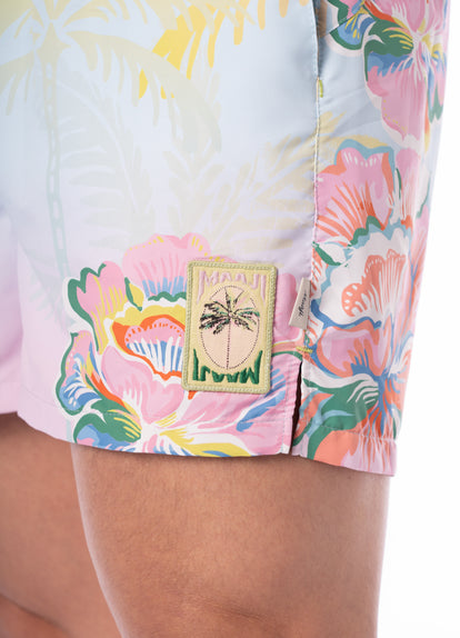 Thumbnail - Maaji Mint Sunset Sand Unisex Shorts - 5