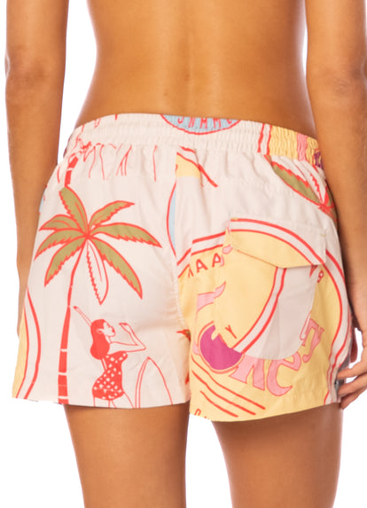 Thumbnail - Maaji Coke Crush Sand  Unisex Shorts - 5