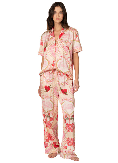  Foto de Strawberry Palm Kameli Sets Short Sleeve Pant Set by Maaji - Pantalones - Pijamas