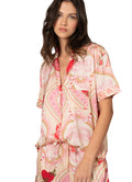 Maaji Strawberry Palm Kameli Sets Short Sleeve Pant Set