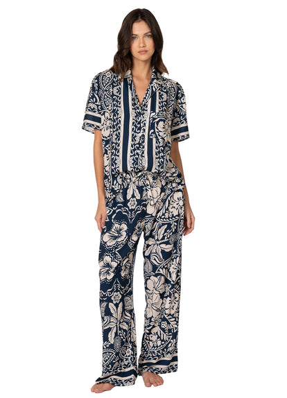 Thumbnail - Foto de Tropical Baroque Kameli Sets Short Sleeve Pant Set by Maaji - Pantalones - Pijamas - 1