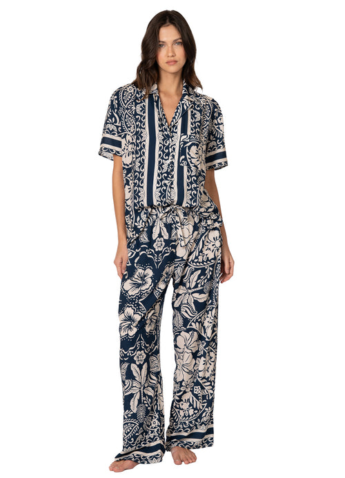 Main image -  Foto de Tropical Baroque Kameli Sets Short Sleeve Pant Set by Maaji - Pantalones - Pijamas