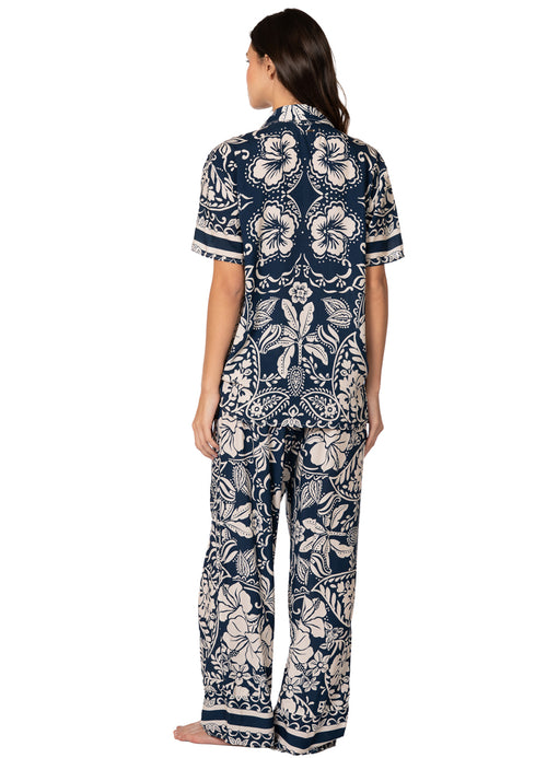 Hover image -  Foto de Tropical Baroque Kameli Sets Short Sleeve Pant Set by Maaji - Pantalones - Pijamas