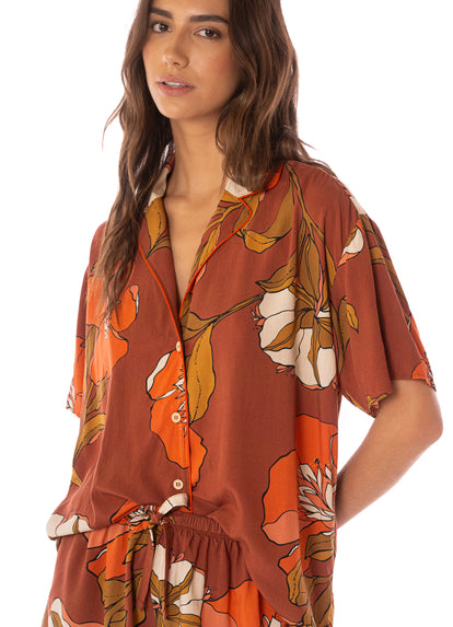  Foto de Manet Flowers Slumbers Short Sleeve Short Set by Maaji - Pijamas