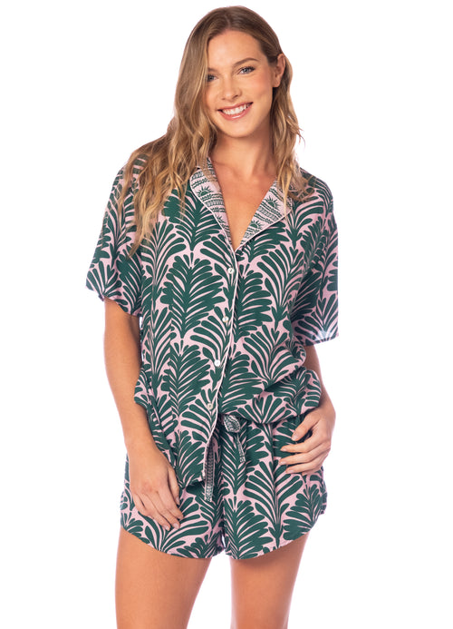 Main image -  Foto de Damasc Print Slumbers Short Sleeve Short Set by Maaji - Pijamas