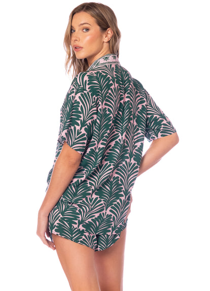 Thumbnail - Foto de Damasc Print Slumbers Short Sleeve Short Set by Maaji - Pijamas - 2