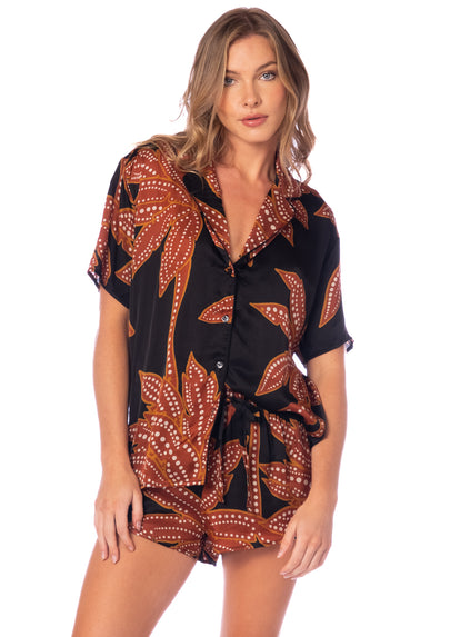 Thumbnail - Foto de Nighty Palm Slumbers Short Sleeve Short Set by Maaji - Pijamas - 1