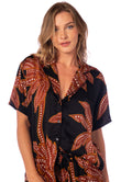 Maaji Nighty Palm Slumbers Short Sleeve Short Set