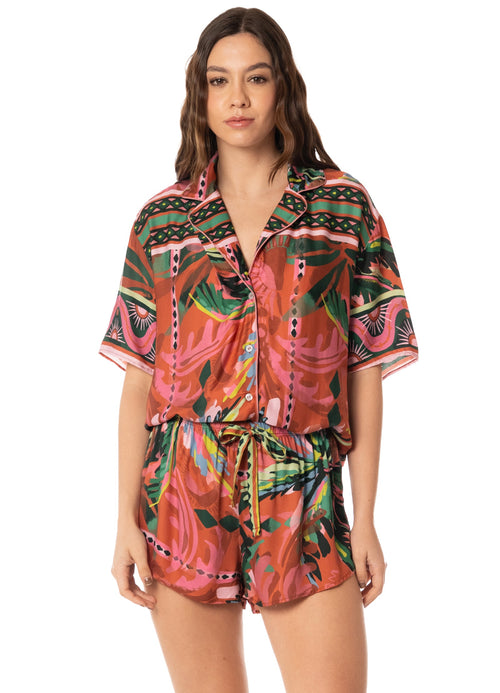 Main image -  Foto de Red Slumbers Sets Short Sleeve Short Set by Maaji - Pijamas