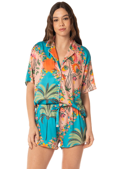 Thumbnail - Foto de Aquamarine Slumbers Sets Short Sleeve Short Set by Maaji - Pijamas - 1