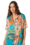 Maaji Aquamarine Slumbers Sets Short Sleeve Short Set