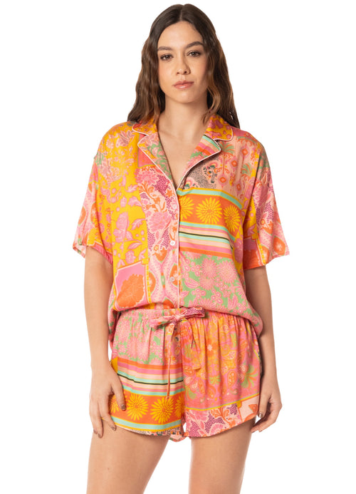 Main image -  Foto de Orange Slumbers Short Sleeve Short Set by Maaji - Pijamas