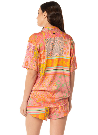  Foto de Orange Slumbers Short Sleeve Short Set by Maaji - Pijamas