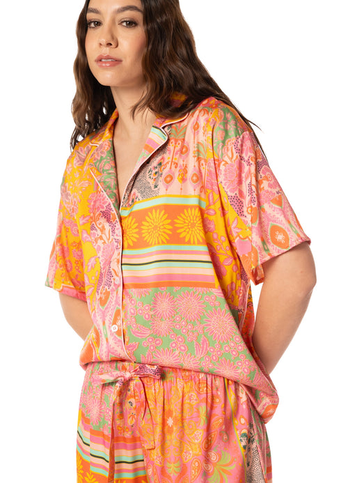 Alternative image -  Foto de Orange Slumbers Short Sleeve Short Set by Maaji - Pijamas