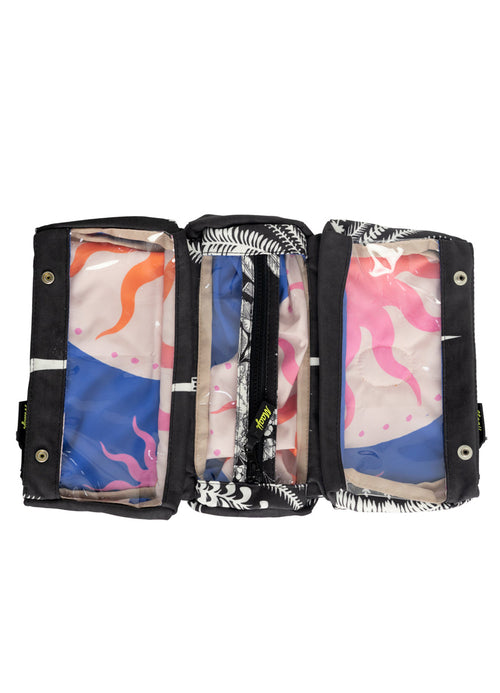 Hover image -  Maaji Midnight Palm Coral Double Pocket 