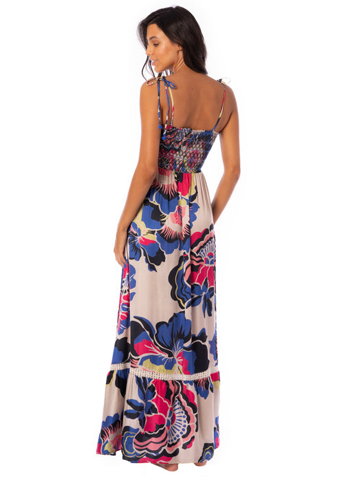 Hover image -  Maaji Ultramarine Florals Bewitched Long Dress