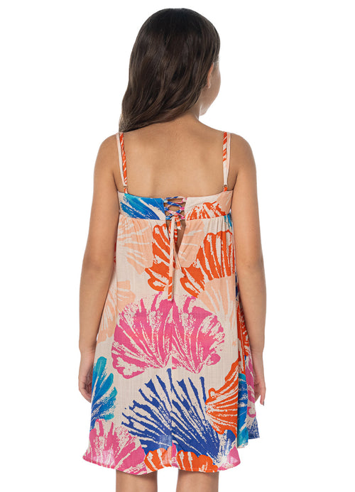 Hover image -  Foto de Ocean Whispers Solea Girls Short Dress by Maaji - Ropa De Playa Para Niñas - Niñas
