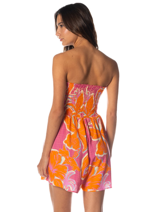 Hover image -  Maaji Flamingo Glow Betty Romper 