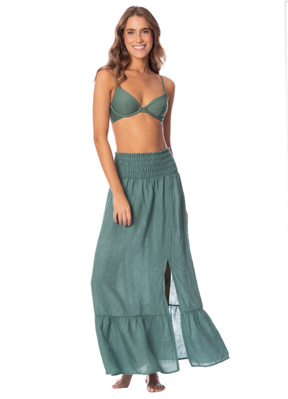  Foto de Eucalyptus Green Aubrey Long Skirt by Maaji - Faldas - Ropa de Playa