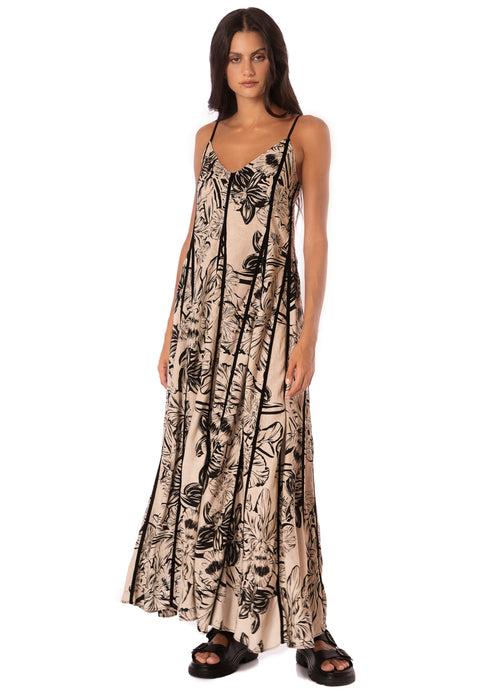 Main image -  Maaji Sepia Fiori Lily Long Dress