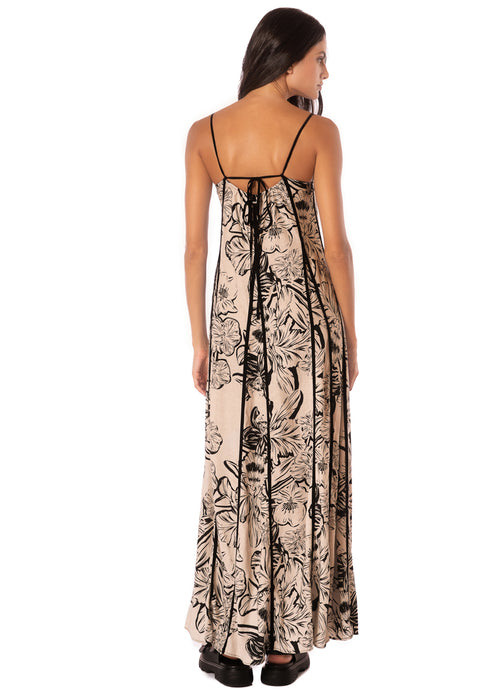 Hover image -  Maaji Sepia Fiori Lily Long Dress