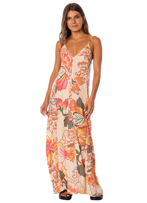 Main image -  Maaji Japanese Summer Lily V Long Dress 