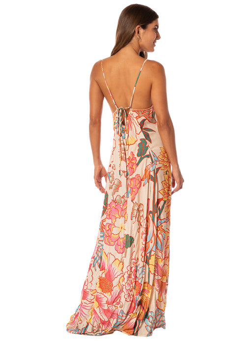 Hover image -  Maaji Japanese Summer Lily V Long Dress 