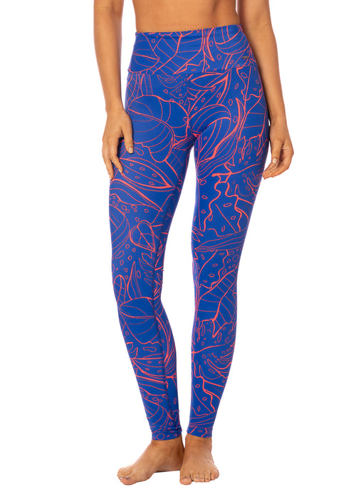 Hover image -  Foto de Marvel Retro Blue High Rise Full Legging by Maaji - Ropa Deportiva