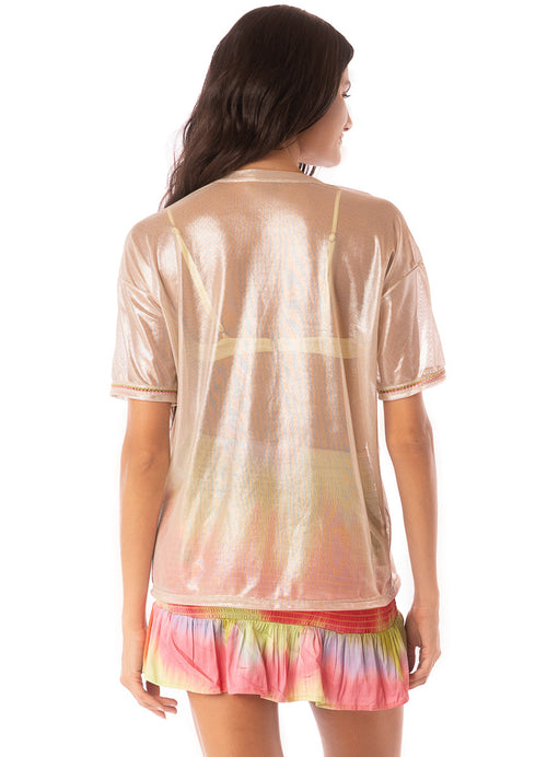 Hover image -  Foto de Cosmo Pearl Azalea T-Shirt by Maaji - Camisas - Ropa de Playa