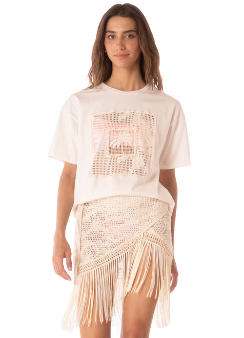 Main image -  Foto de Creamy Boho Lace Jessa Beachwear Crop Top by Maaji - Camisas - Ropa de Playa