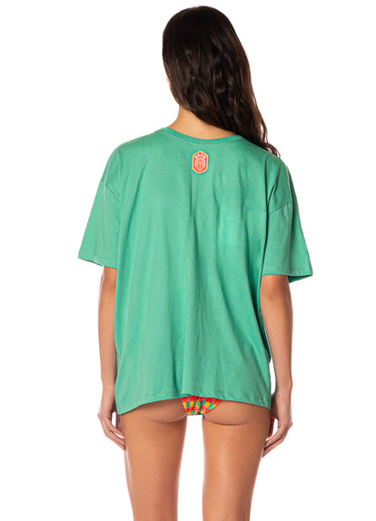 Thumbnail - Maaji Tropical Green Azalea T-Shirt  - 2