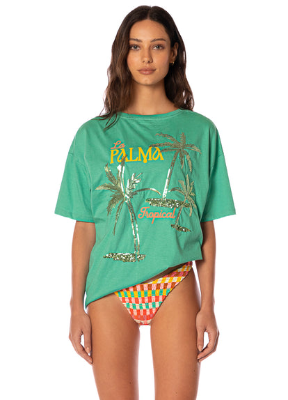 Thumbnail - Maaji Tropical Green Azalea T-Shirt  - 7